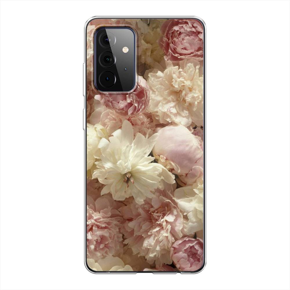

Чехол Awog на Samsung Galaxy A72 / Самсунг A72 "Пионы светлые", Разноцветный, 2101950-8