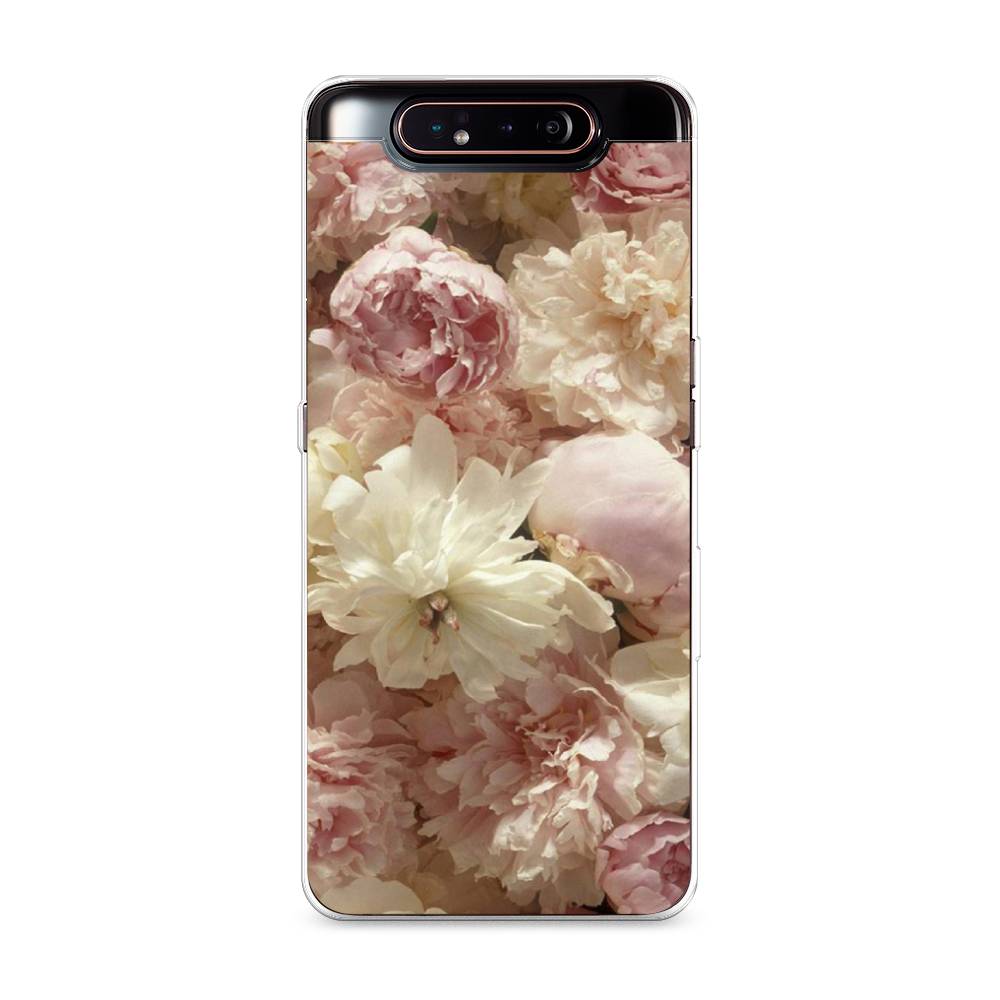 

Чехол Awog на Samsung Galaxy A80 "Пионы светлые", Разноцветный, 28350-8