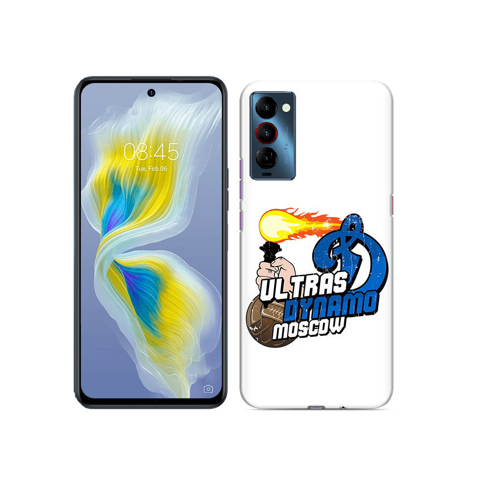 

Чехол MyPads Tocco для Tecno Camon 18 ФК Динамо, Прозрачный, Tocco