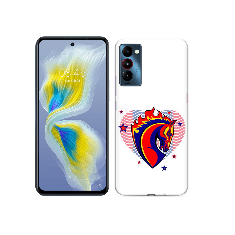 

Чехол MyPads Tocco для Tecno Camon 18 ФК ЦСЛ Лошадь, Прозрачный, Tocco