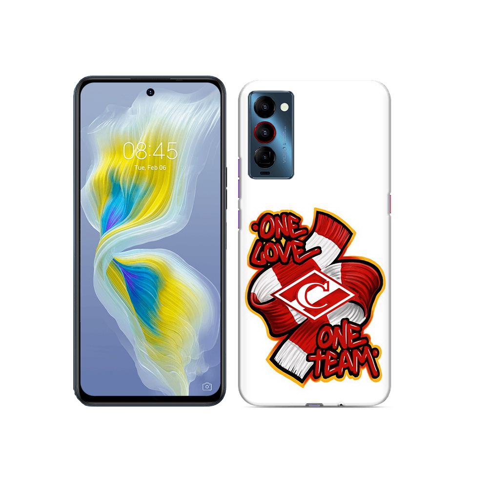 

Чехол MyPads Tocco для Tecno Camon 18 ФК спарак 1 любовь, Прозрачный, Tocco