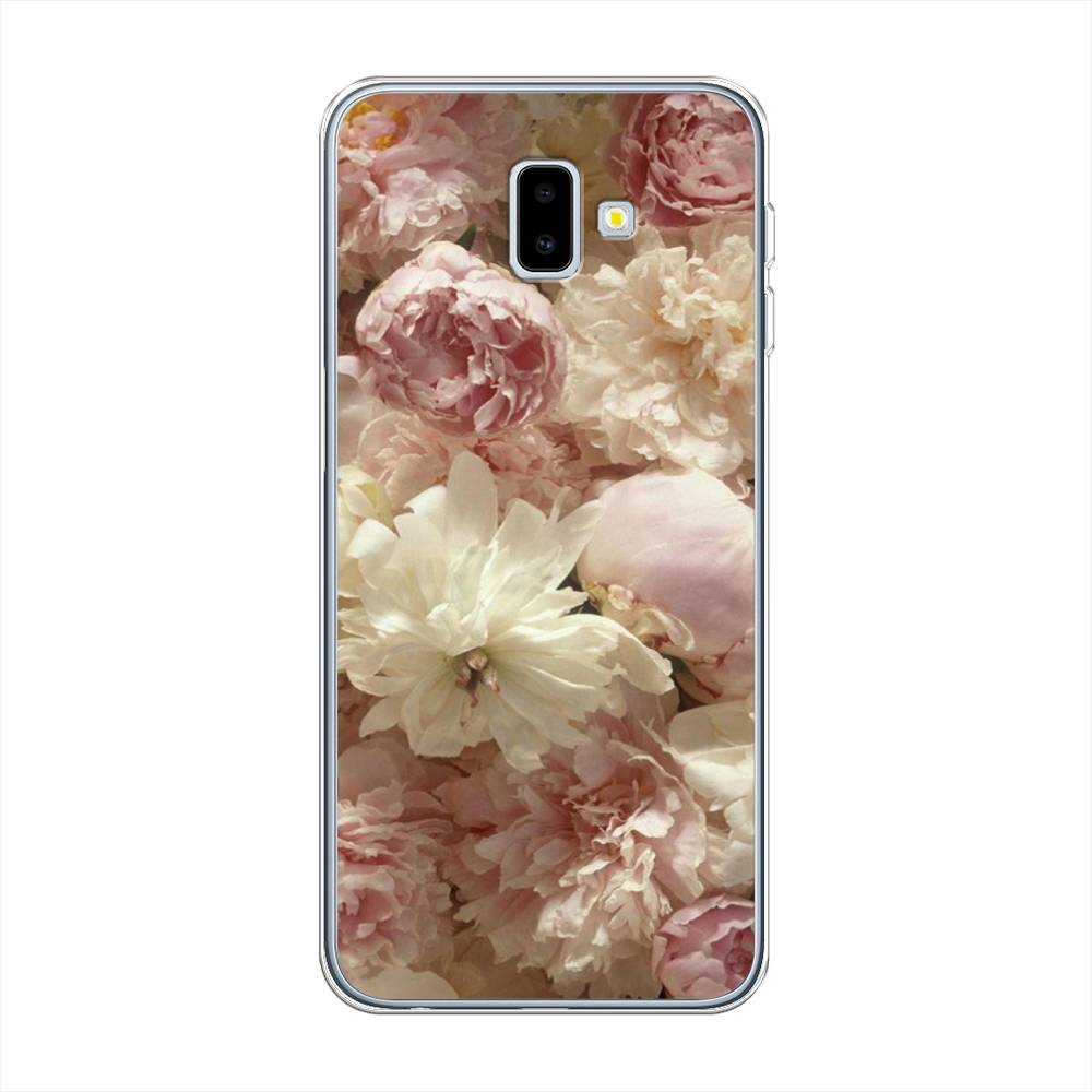 

Чехол Awog на Samsung Galaxy J6 Plus 2018 "Пионы светлые", Разноцветный, 26950-8