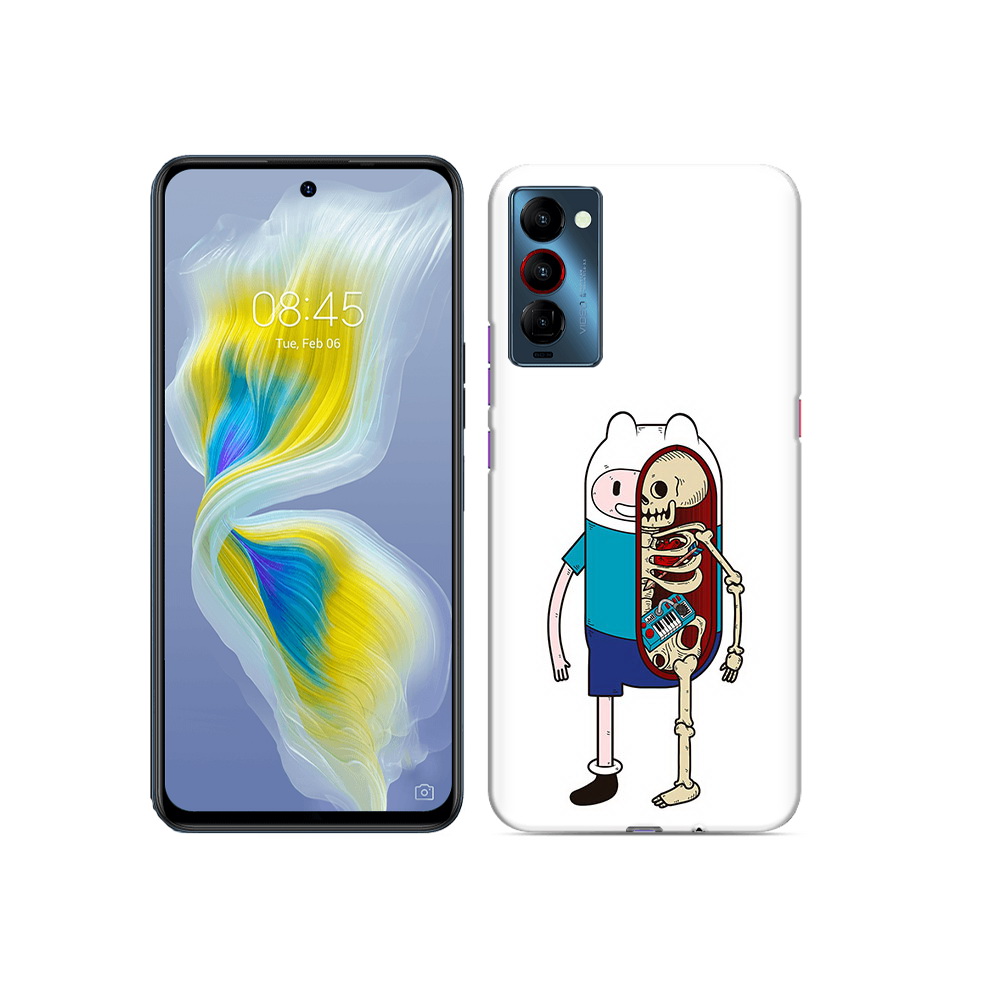 

Чехол MyPads Tocco для Tecno Camon 18 Финн скелет, Прозрачный, Tocco