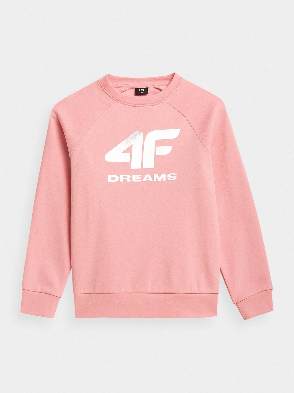 

Свитшот 4F GIRL'S SWEATSHIRTS HJZ21-JBLD007-56S цв.розовый р. 122, HJZ21-JBLD007-56S