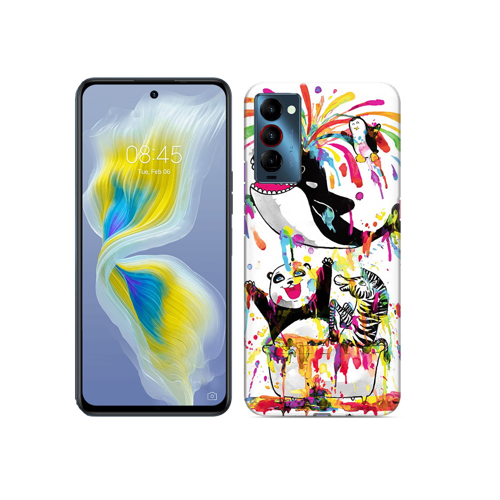 

Чехол MyPads Tocco для Tecno Camon 18 Хиппи кит, Прозрачный, Tocco