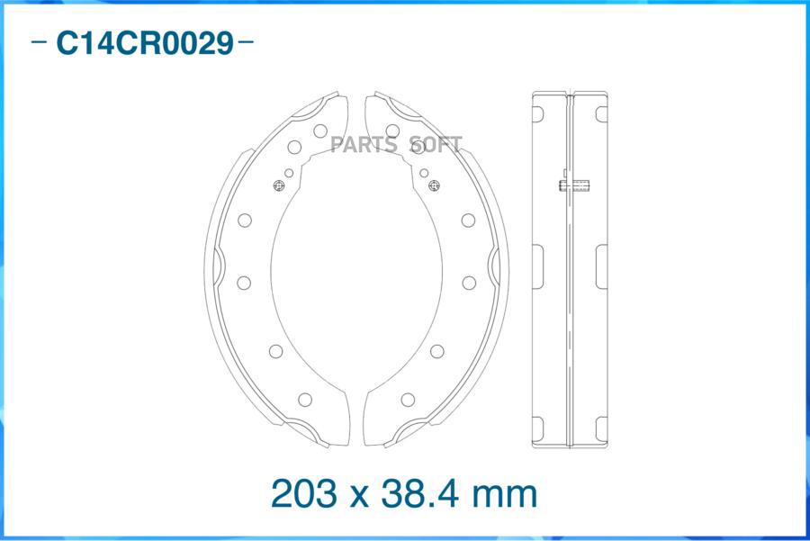 

Тормозные колодки CWORKS задние барабанные c14cr0029