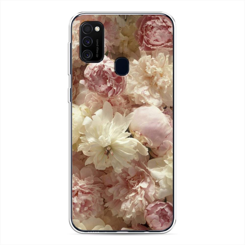 

Чехол Awog на Samsung Galaxy M21/M30s "Пионы светлые", Разноцветный, 29750-8