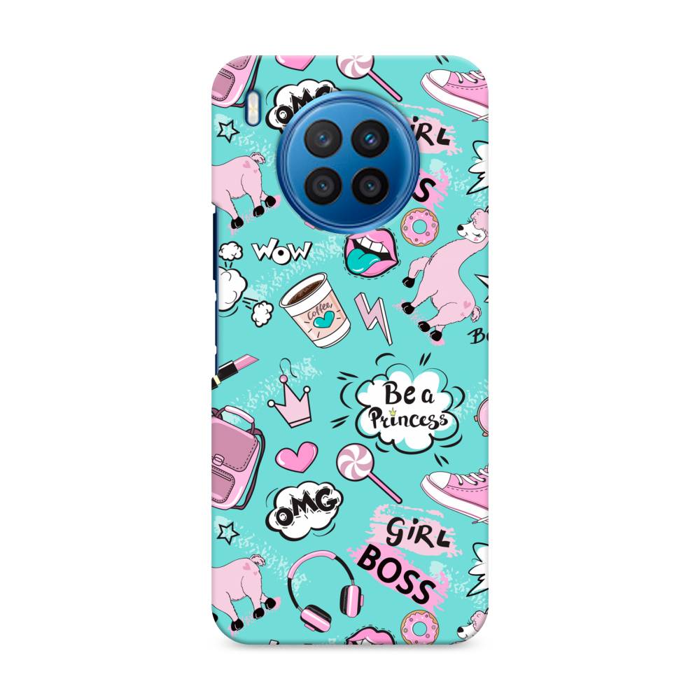 

Чехол Awog "Стильная лама" для Huawei Nova 8i, 6106320-1