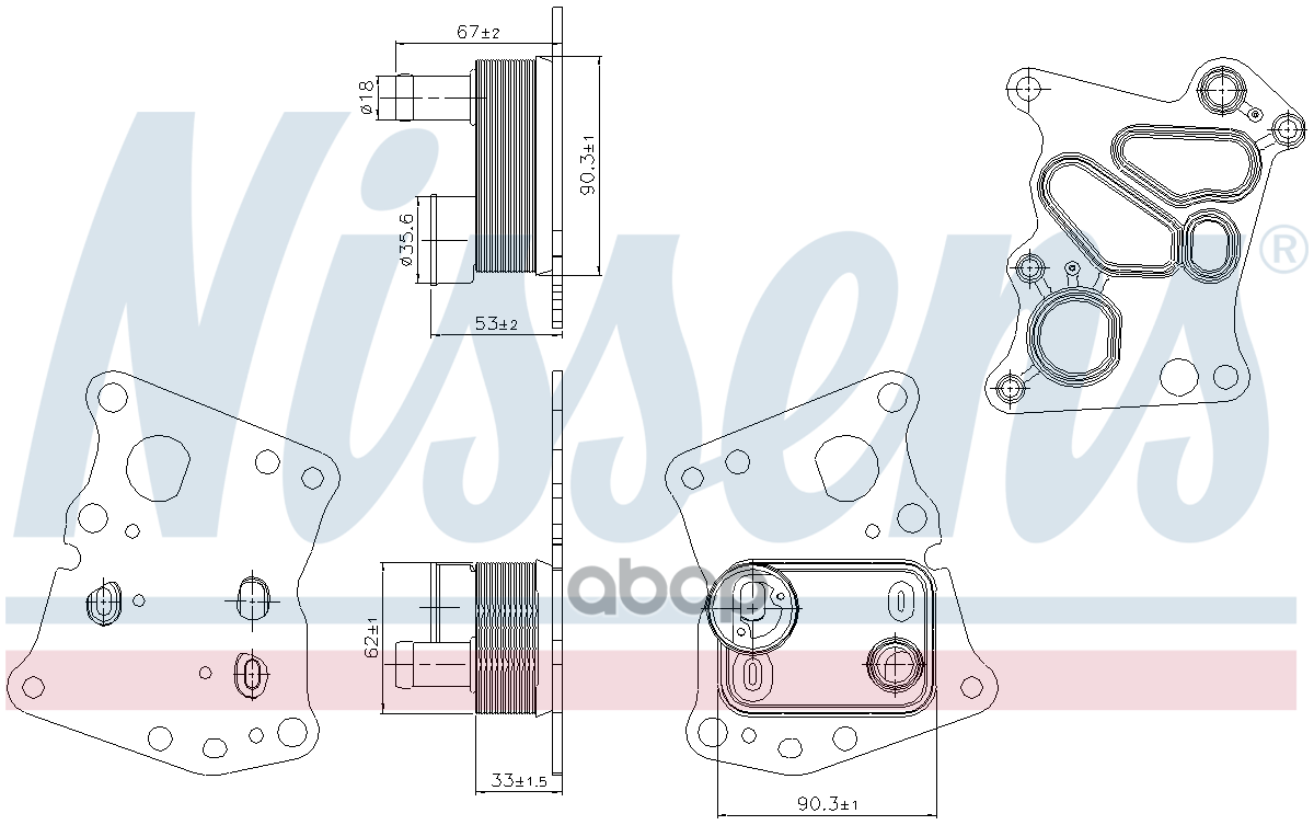 

Радиатор Масляный Mercedes E-Class W 204/C 204/S 204/W 212/S 212/C 207/A 207/R 172 Nissens