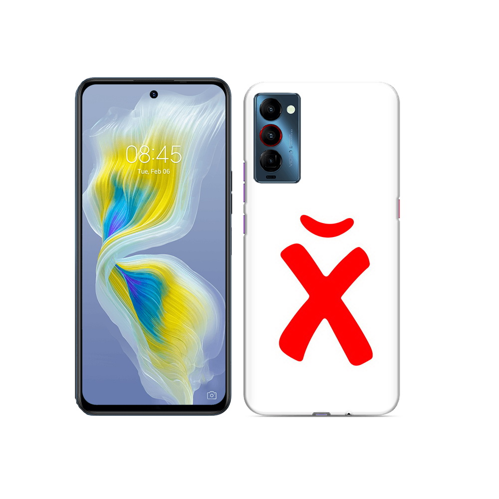 

Чехол MyPads Tocco для Tecno Camon 18 абстракция буква х, Прозрачный, Tocco