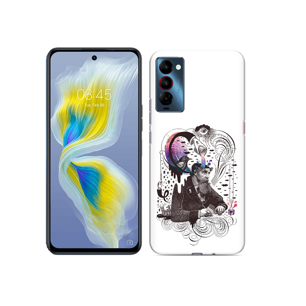 

Чехол MyPads Tocco для Tecno Camon 18 абстракция думающий мужчина, Прозрачный, Tocco