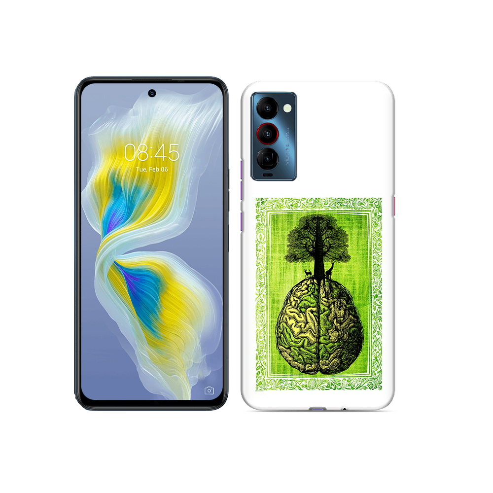 

Чехол MyPads Tocco для Tecno Camon 18 абстракция здоровый мозг, Прозрачный, Tocco