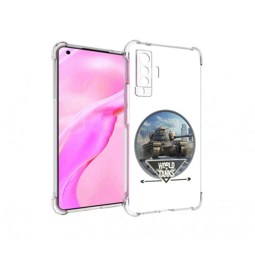 

Чехол MyPads Tocco для Vivo X50 Мир танков (PT226969.391.119), Прозрачный, Tocco