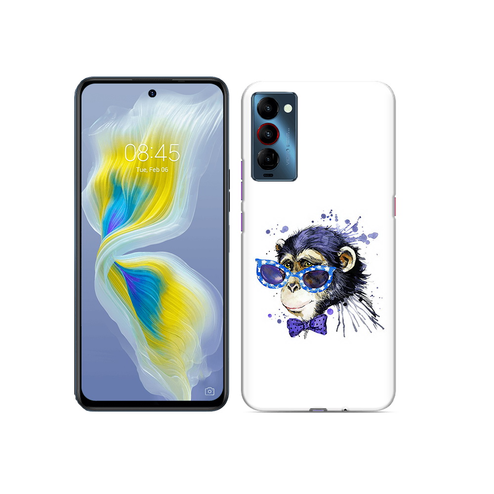 

Чехол MyPads Tocco для Tecno Camon 18 акварельная обезьяна, Прозрачный, Tocco