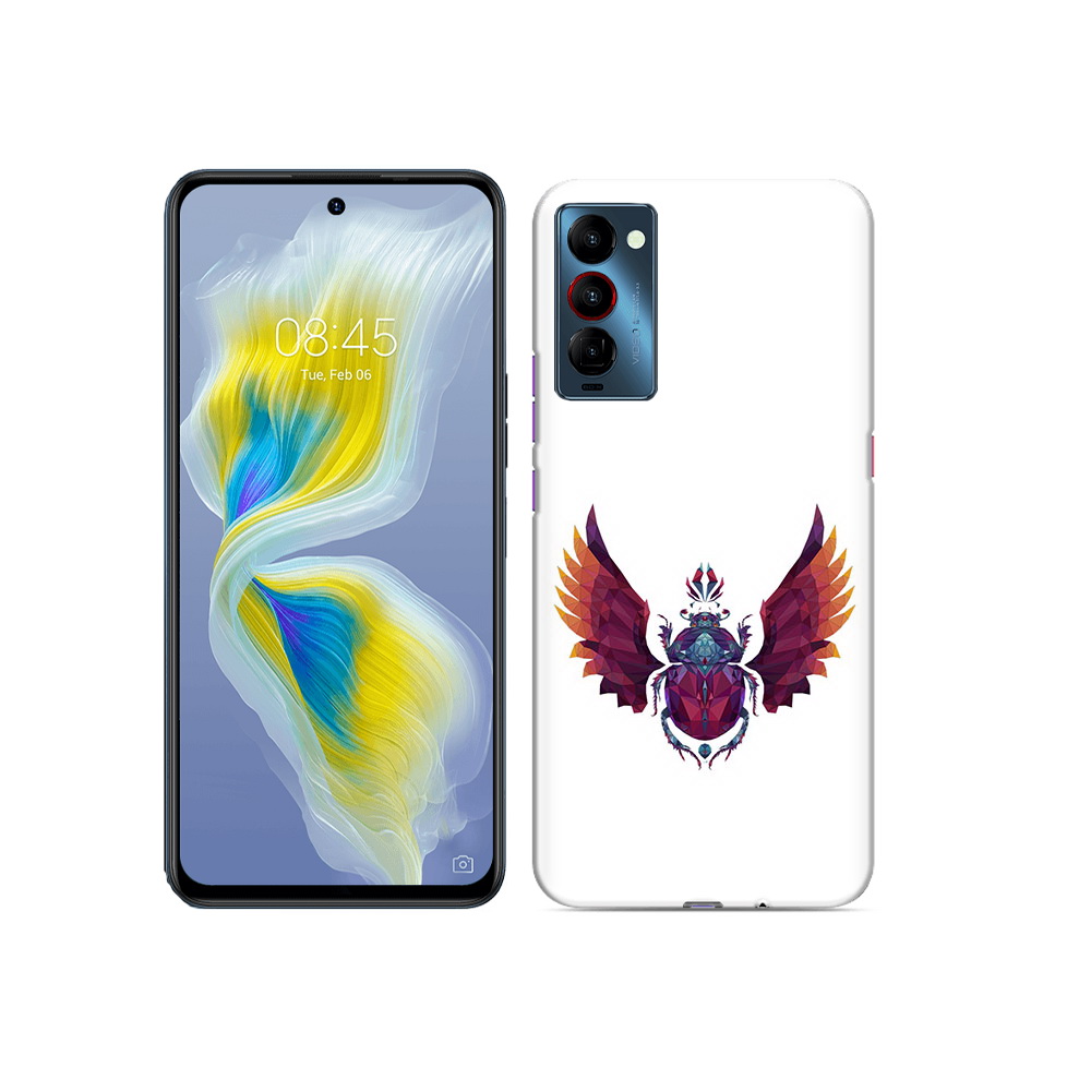 

Чехол MyPads Tocco для Tecno Camon 18 алмазный скоробей, Прозрачный, Tocco