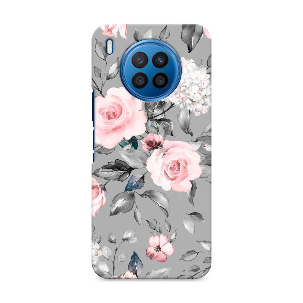 

Чехол Awog "Розы на сером" для Huawei Nova 8i, 6106320-6