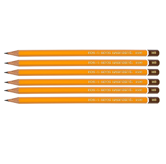 

Карандаш чернографитный Koh-I-Noor 1500 HB, заточенный 15000HB01170RU 6 штук