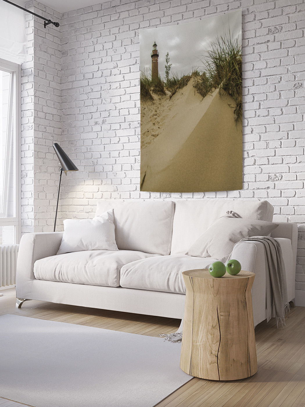

Вертикальное фотопанно на стену JoyArty Маяк на песке 100x150 см, Маяк на песке