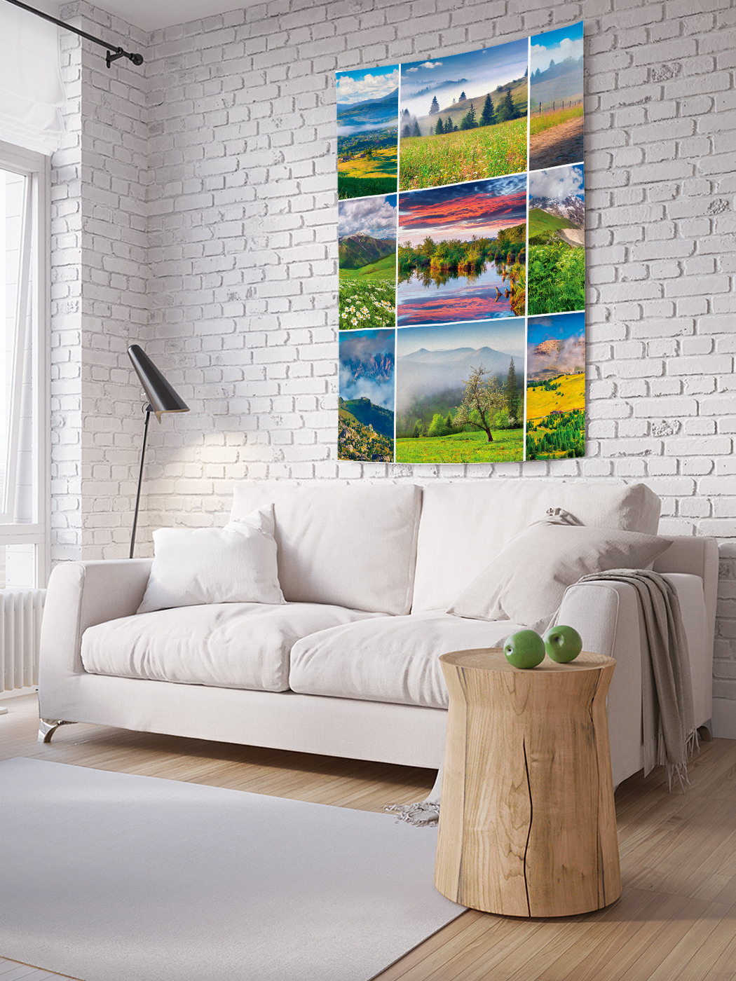 

Вертикальное фотопанно на стену JoyArty Горный коллаж 100x150 см, Горный коллаж