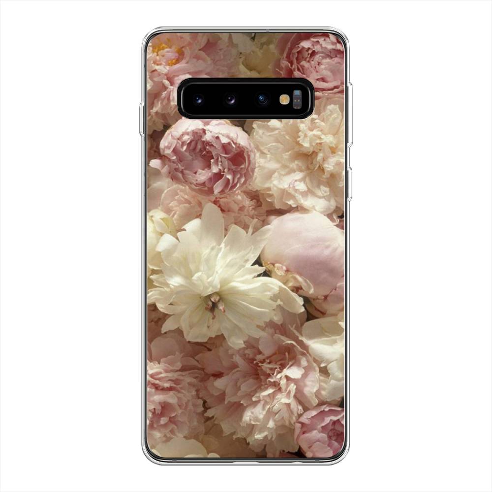 

Чехол Awog на Samsung Galaxy S10 Plus "Пионы светлые", Разноцветный, 27150-8