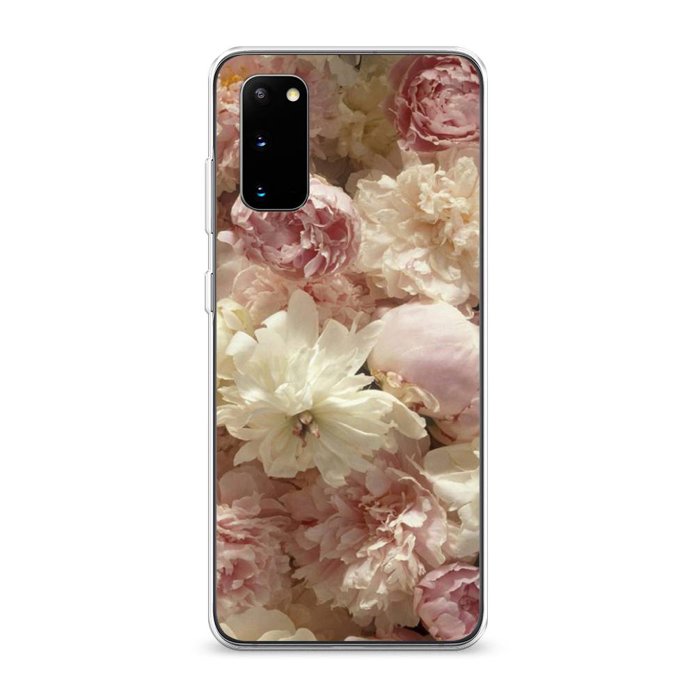 

Чехол Awog на Samsung Galaxy S20 "Пионы светлые", Разноцветный, 29250-8