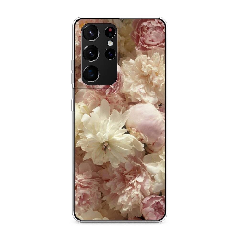 

Чехол Awog на Samsung Galaxy S21 Ultra / Самсунг S21 Ultra "Пионы светлые", Разноцветный, 2102250-8