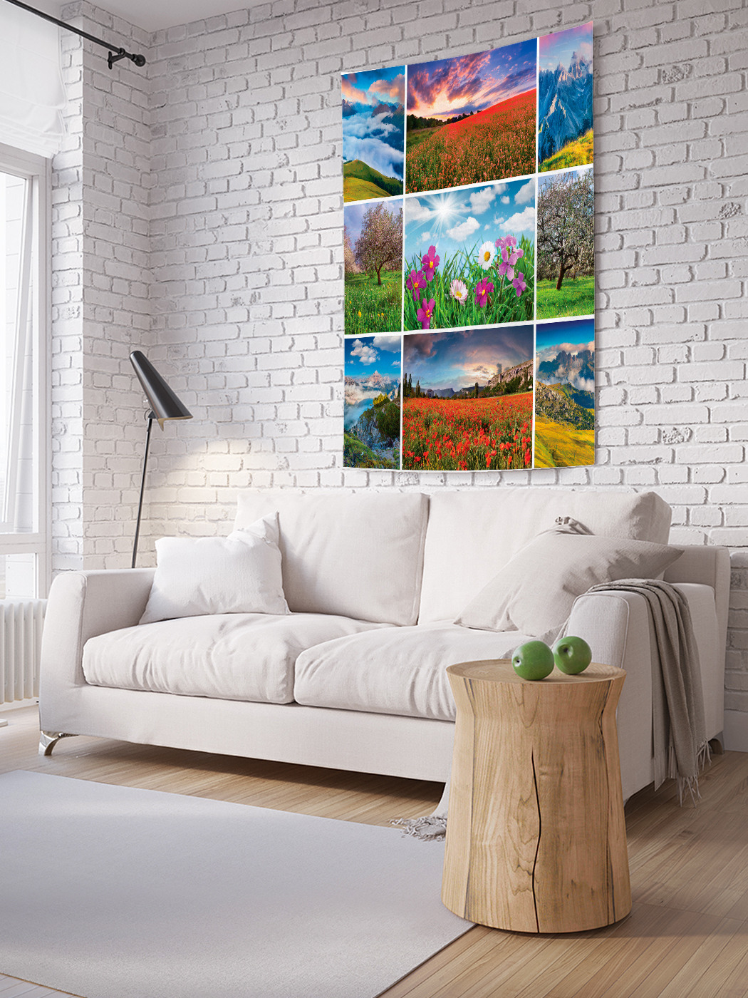 

Вертикальное фотопанно на стену JoyArty Весенний коллаж 100x150 см, Весенний коллаж