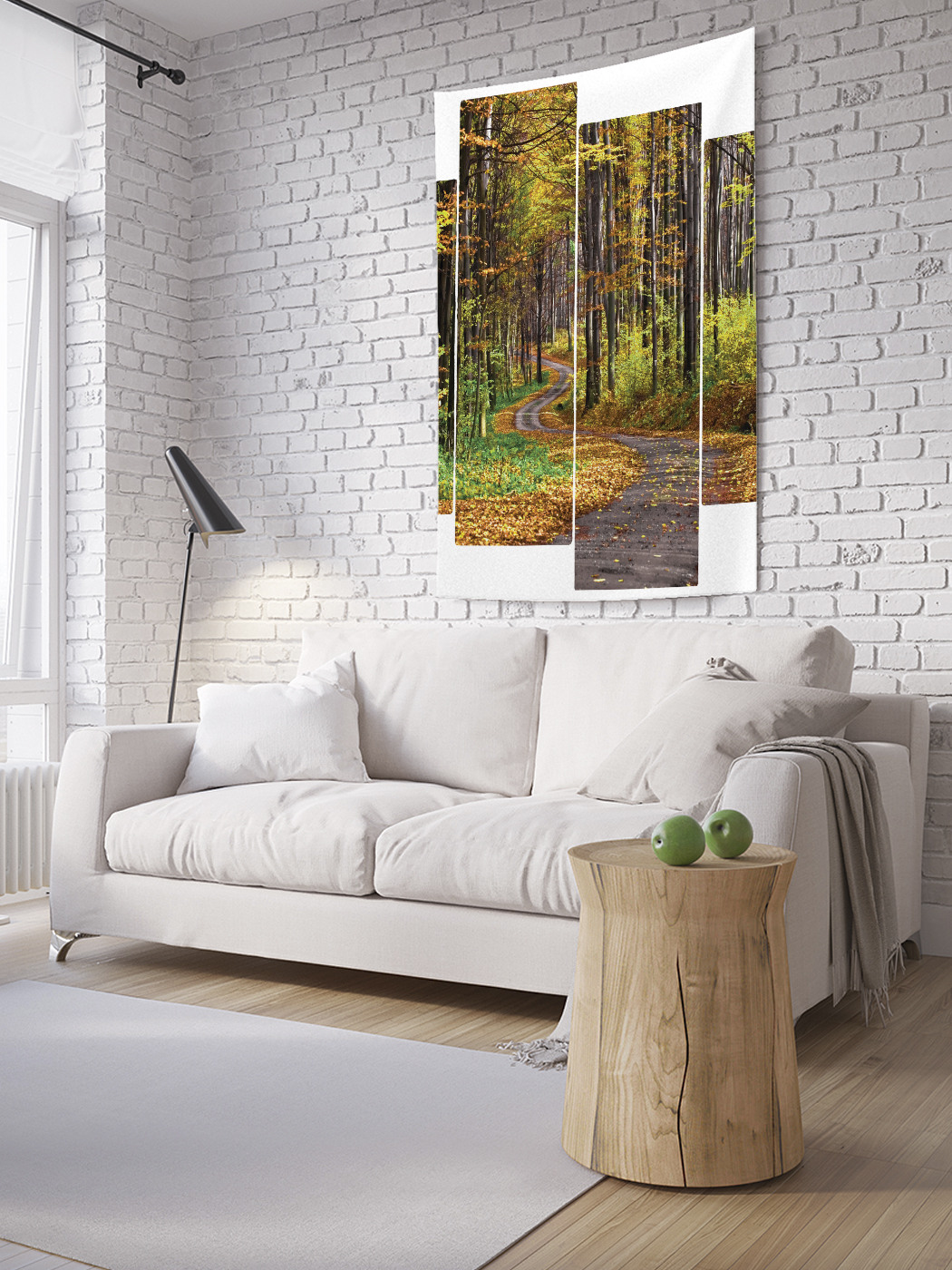 

Вертикальное фотопанно на стену JoyArty Дорога в осень 100x150 см, Дорога в осень