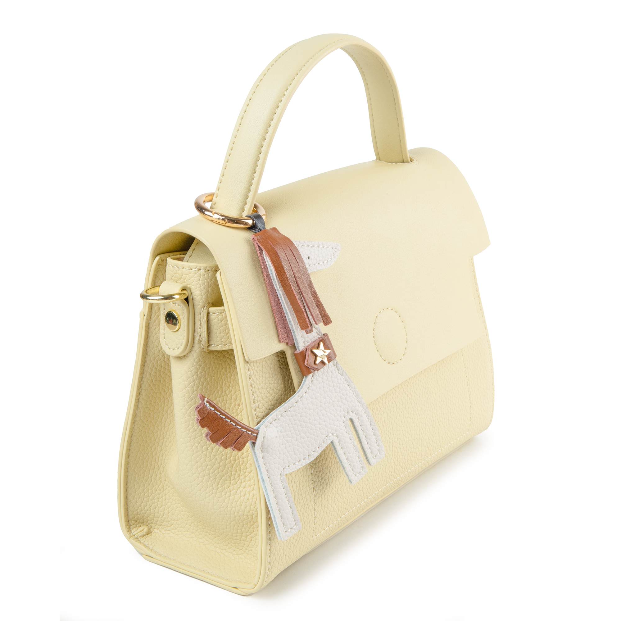 Комплект (сумка+брелок) женский POLA 21280, желтый