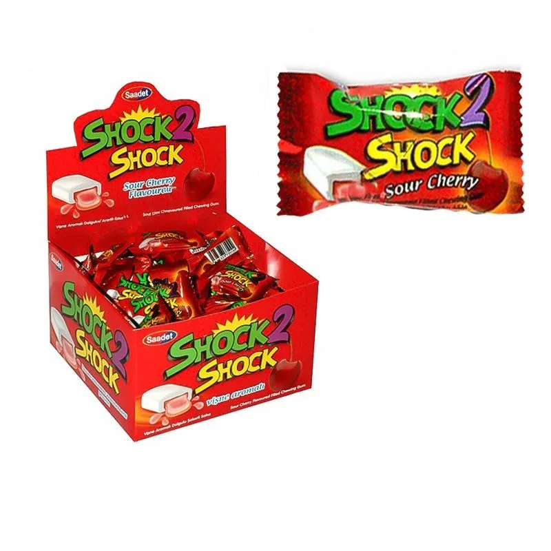 

Жевательная резинка SHOCK 2 SHOCK вишня 100 шт по 4 гр