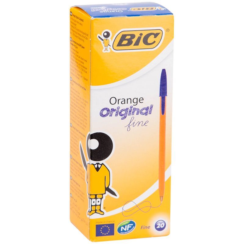 

Набор 20 шт. Ручка шариковая Bic Orange синяя, 0,8мм