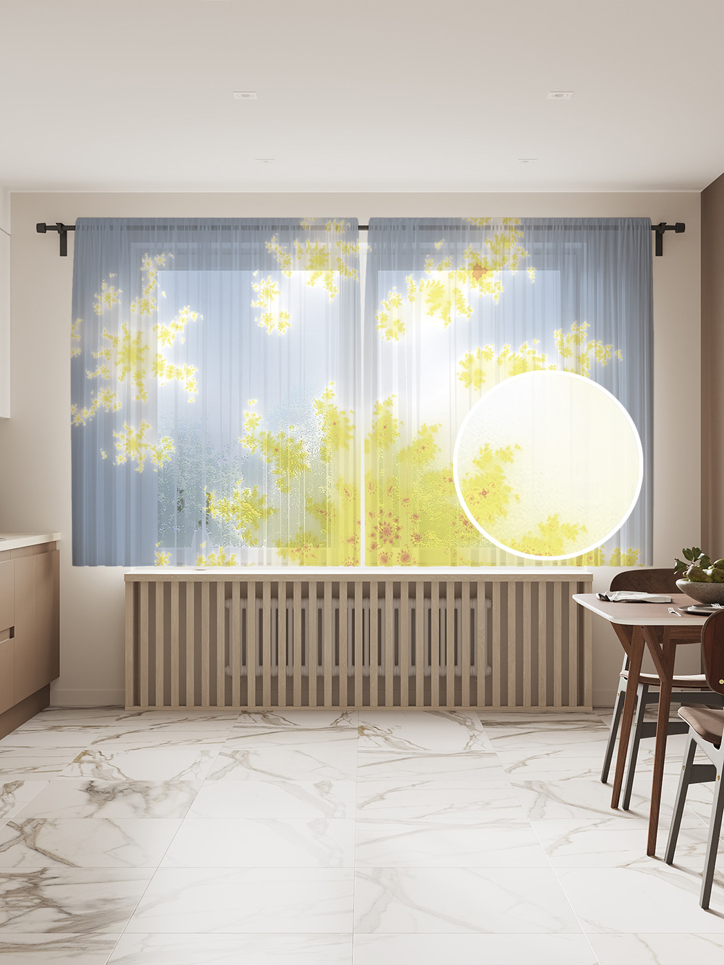 

Фототюль JoyArty "Энергетический разрыв" 145x180см, 2 полотна, лента, 50 крючков, Энергетический разрыв