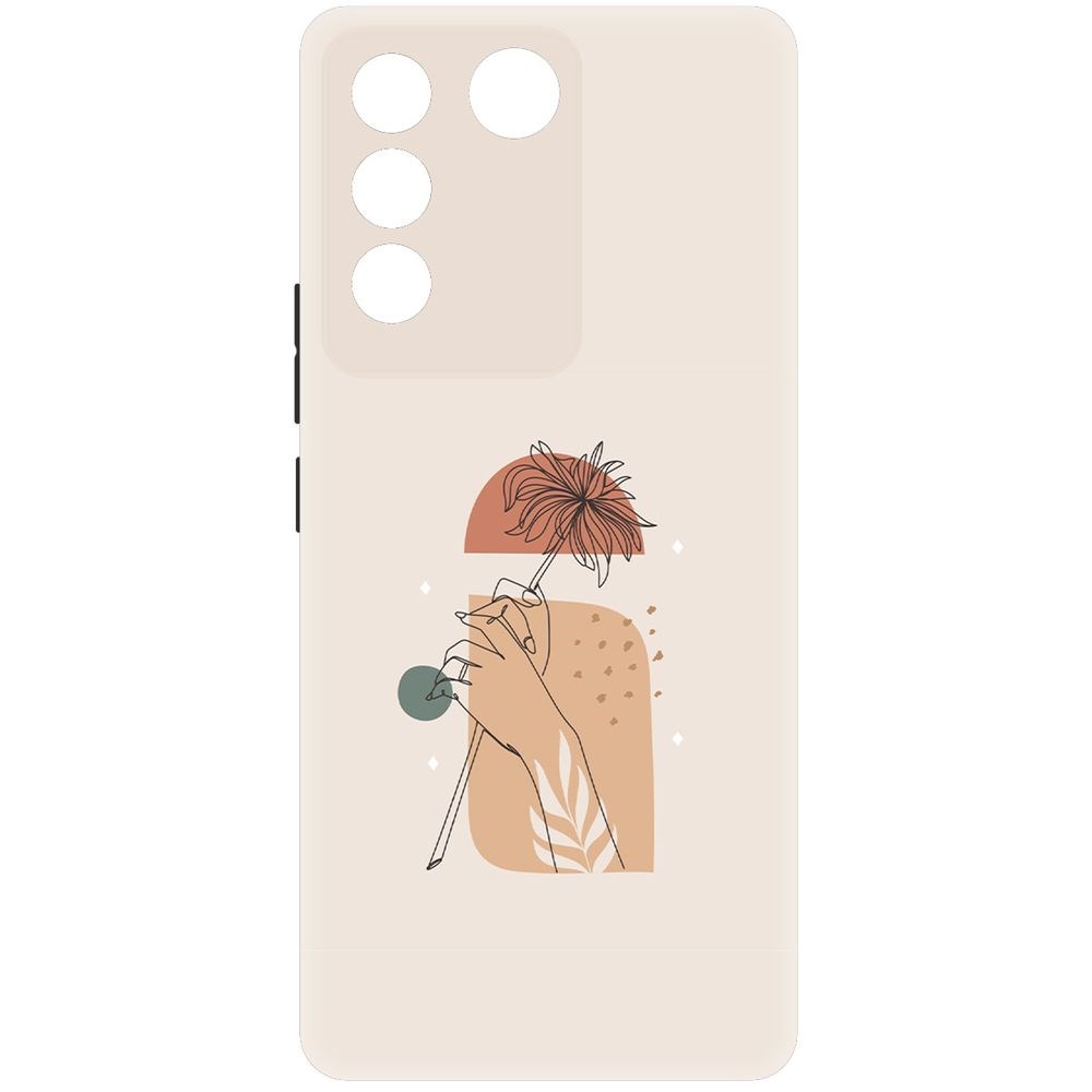 

Чехол-накладка Krutoff Soft Case Романтика для Vivo V27e черный