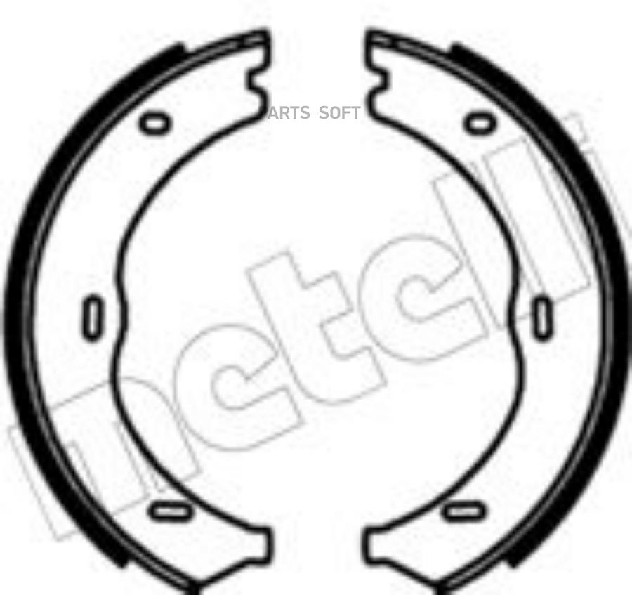 Тормозные колодки METELLI барабанные 530725