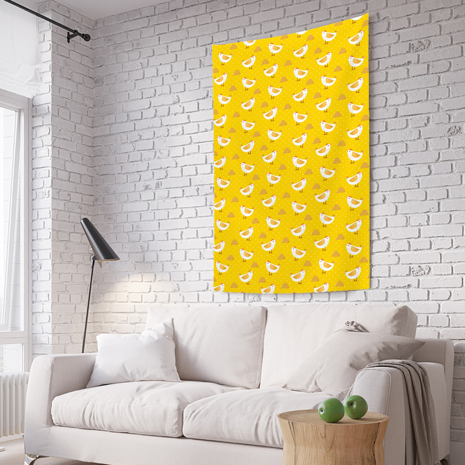 

Вертикальное фотопанно на стену JoyArty Курочки наив 150x200 см, Курочки наив