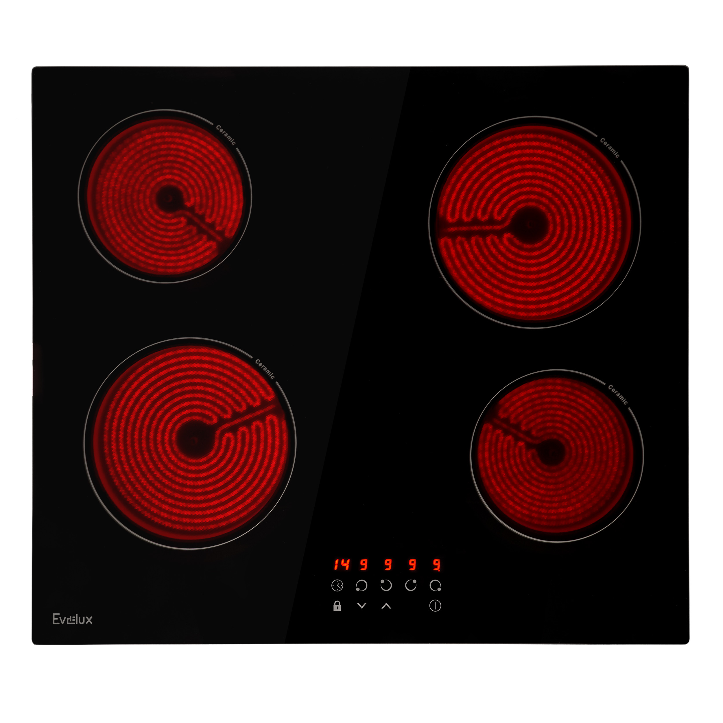 

Встраиваемая варочная панель электрическая Evelux HEV 640 B черный, HEV 640 B