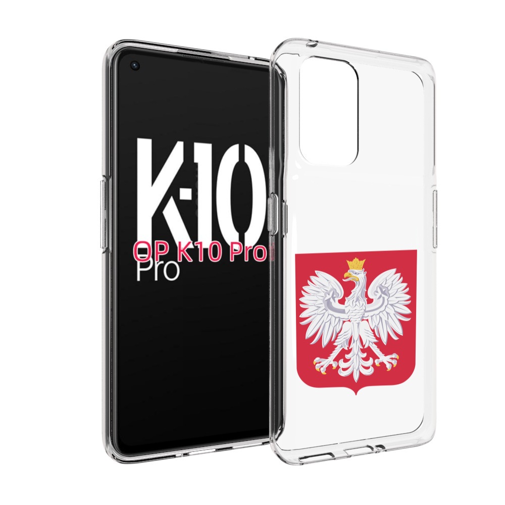

Чехол MyPads герб-польши для OPPO K10 Pro, Прозрачный, Tocco