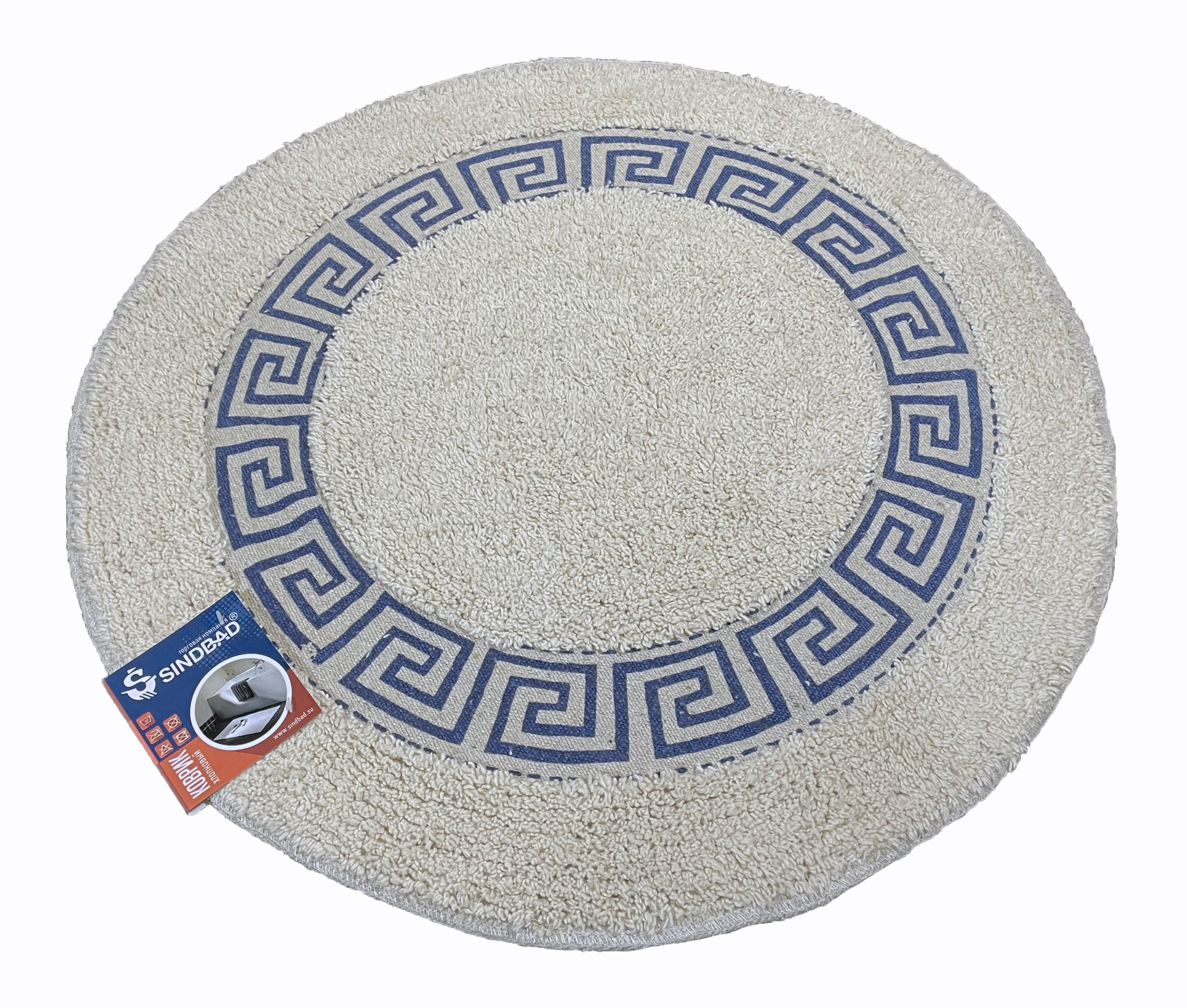 Коврик хлопковый Sindbad 800-R с печатным рисунком, 60x60x0,8 см