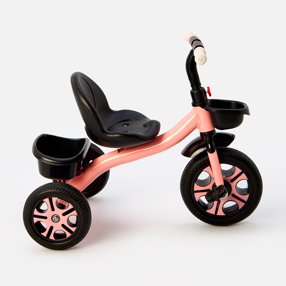 Велосипед Utmaster с багажником и корзинкой, розовый