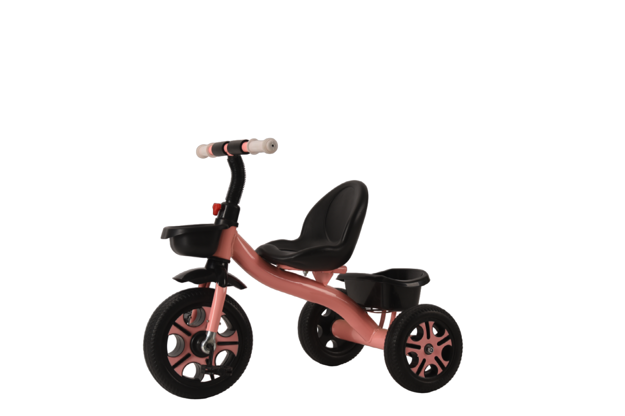 Велосипед Utmaster с багажником и корзинкой, розовый