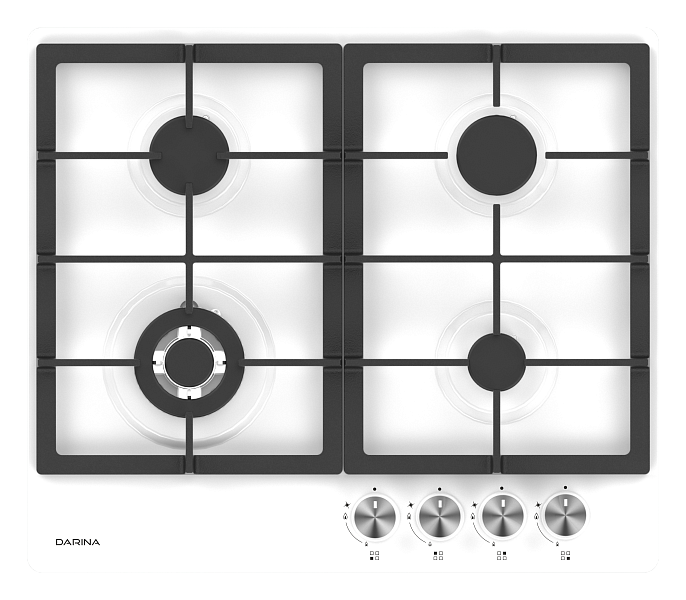 фото Встраиваемая варочная панель газовая darina 1t3 bgm 341 08 w белый