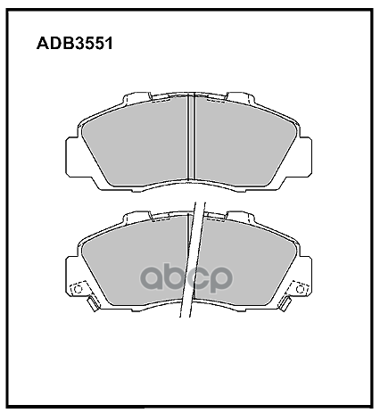

Тормозные колодки ALLIED NIPPON дисковые передние ADB3551