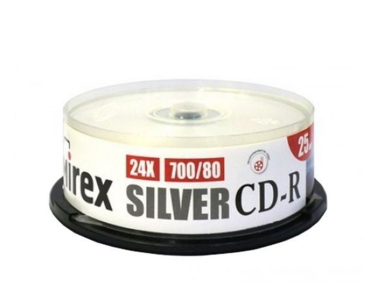 

Диск CD-R Mirex Silver 24X 700Mb Cake box, 25 шт