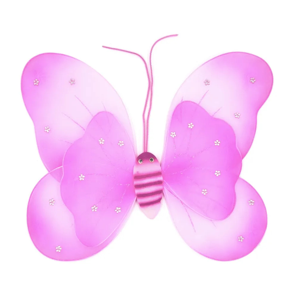 

Крылья карнавальные Бабочка двойные 51*37 см ТНК8576, Розовый, ТНК8576