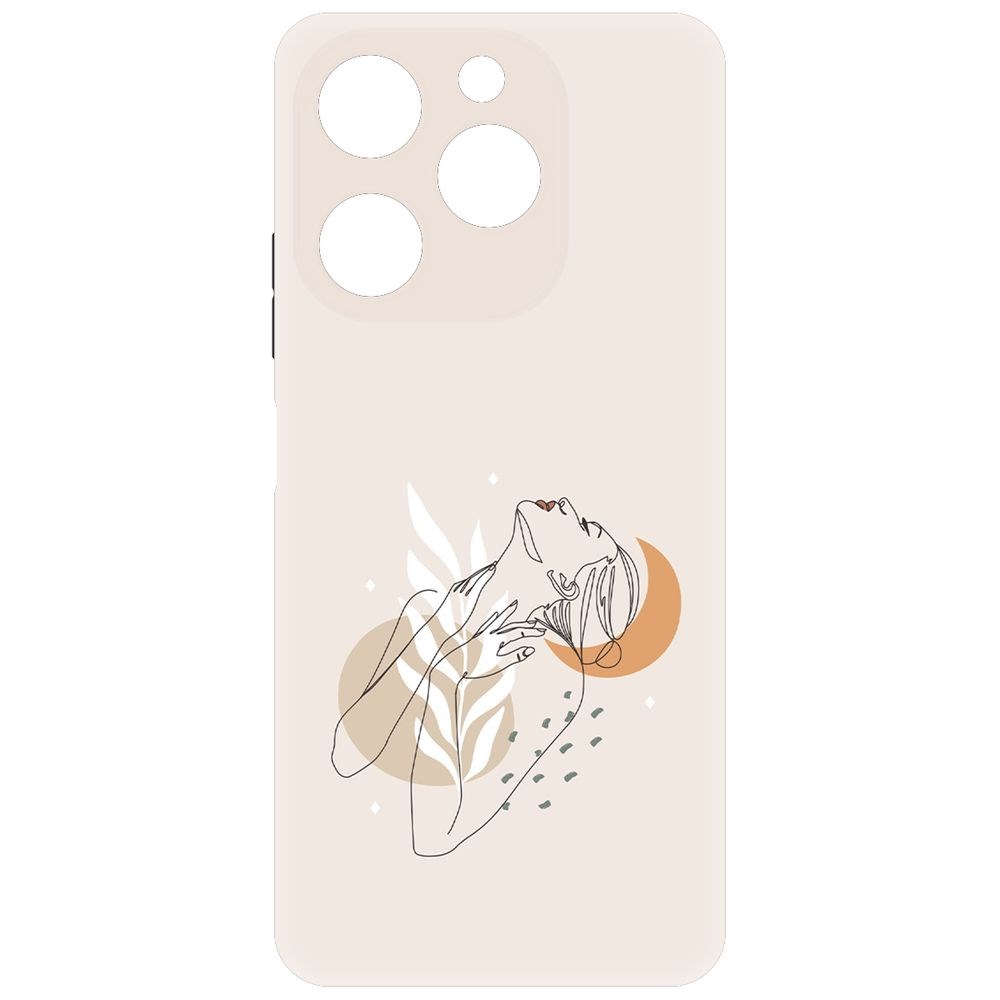 

Чехол-накладка Krutoff Soft Case Женственность для Itel A70 черный