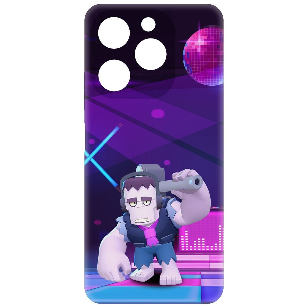 

Чехол-накладка Krutoff Soft Case Brawl Stars - Фрэнк для Itel A70 черный