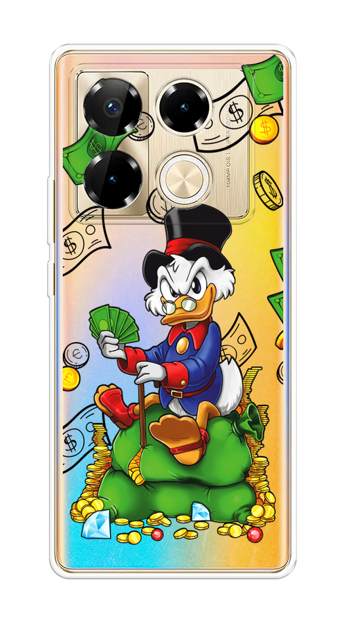 

Чехол на Infinix Note 40 Pro "Scrooge Richness", Черный;синий;зеленый, 3105750-1