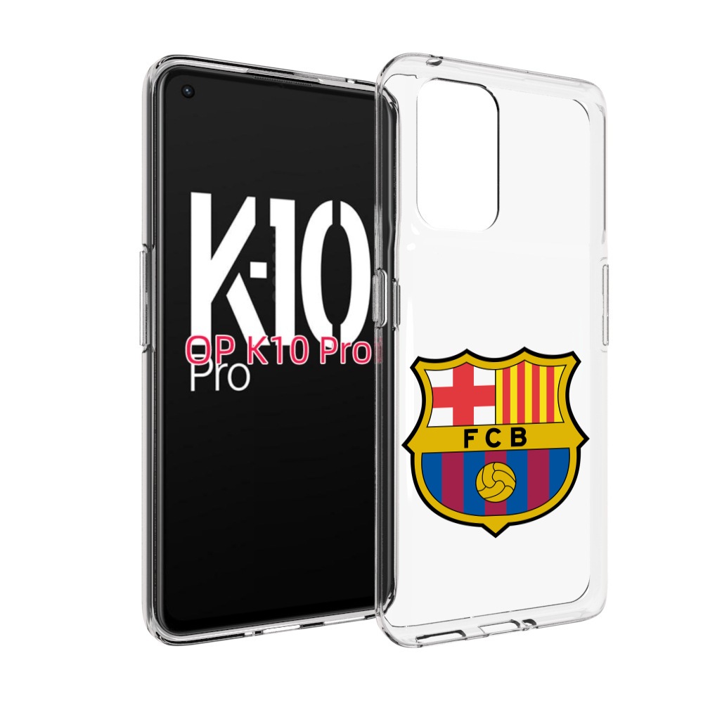 

Чехол MyPads ФК FCB Барселона для OPPO K10 Pro, Прозрачный, Tocco