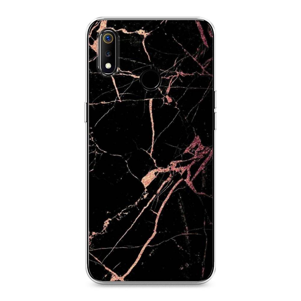 

Чехол Awog на Realme 3 "Мрамор розовое золото", Разноцветный, 251050-3