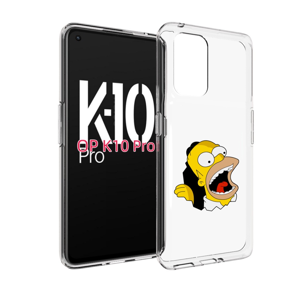 

Чехол MyPads гомер-голодный для OPPO K10 Pro, Прозрачный, Tocco